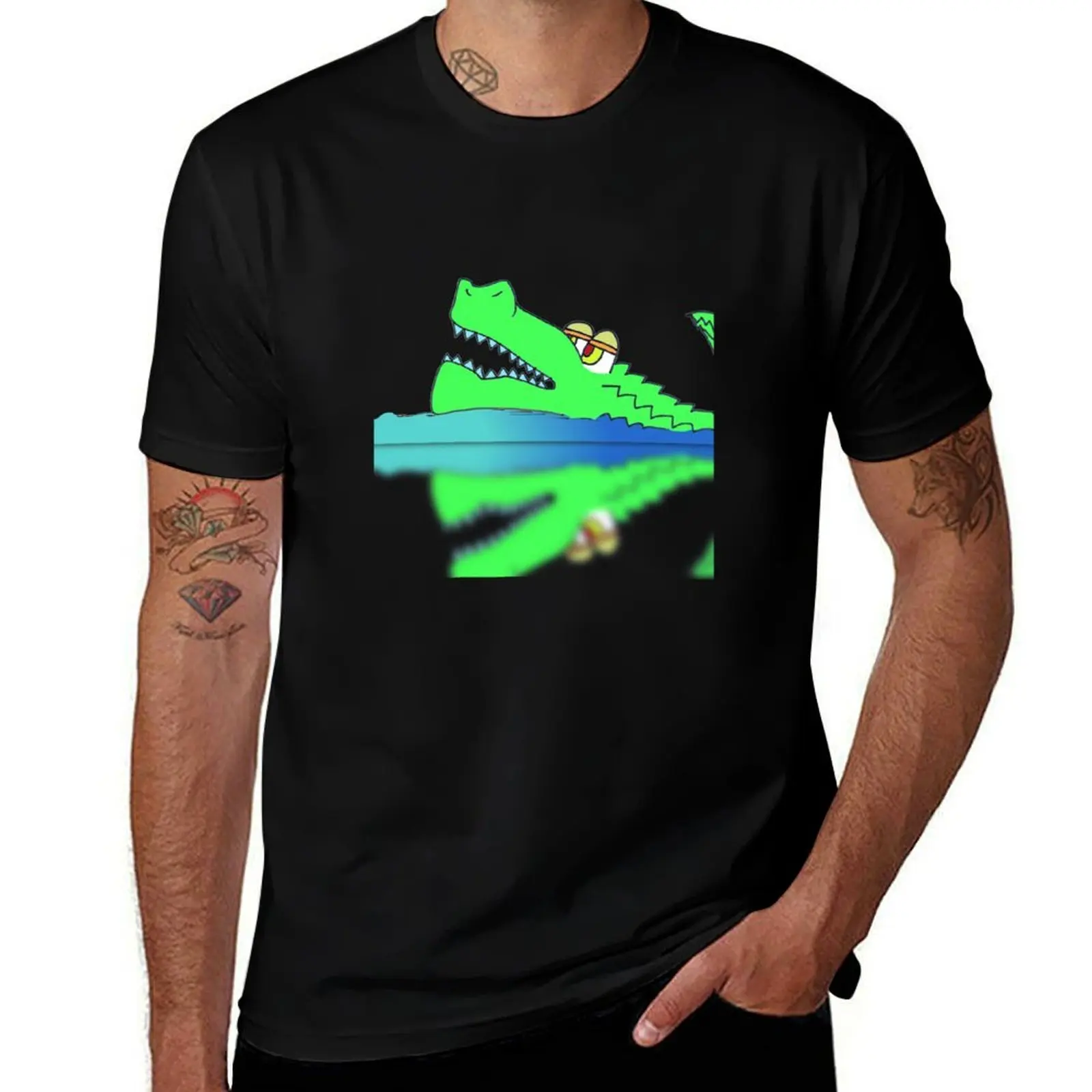 

Crocodile 2 T-Shirt blue archive new gifts and t-shirts funny meme t-shirts fitted t shirts for men