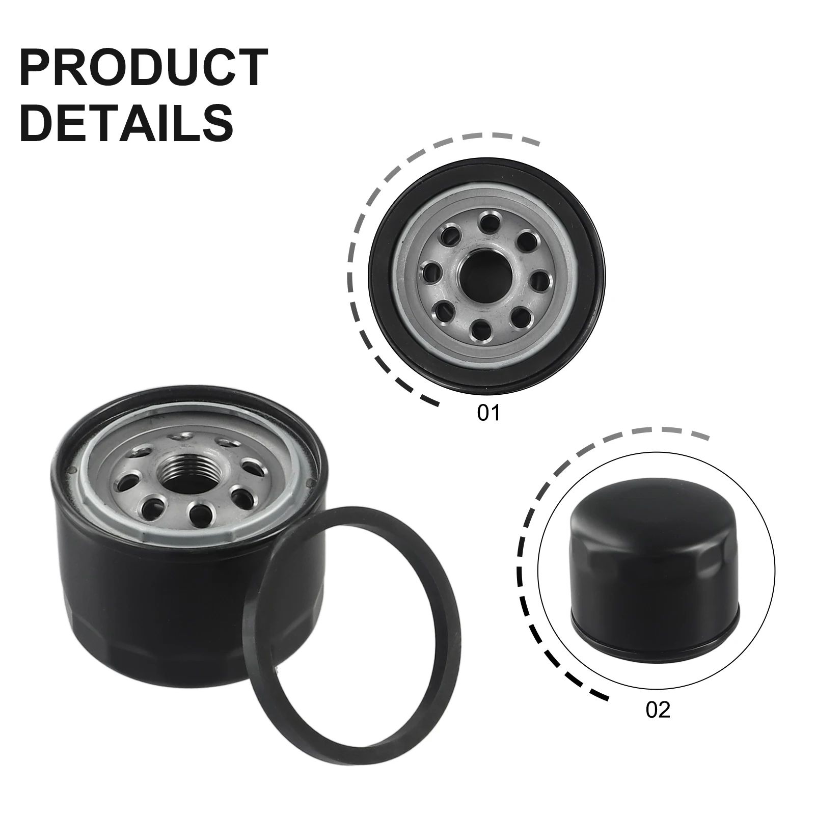 Premium 2x 49065 7007 Oil Filter for Kawasaki FX600V FR691V FR730V FR651V FR541V FR600V Uninterrupted Engine Operation