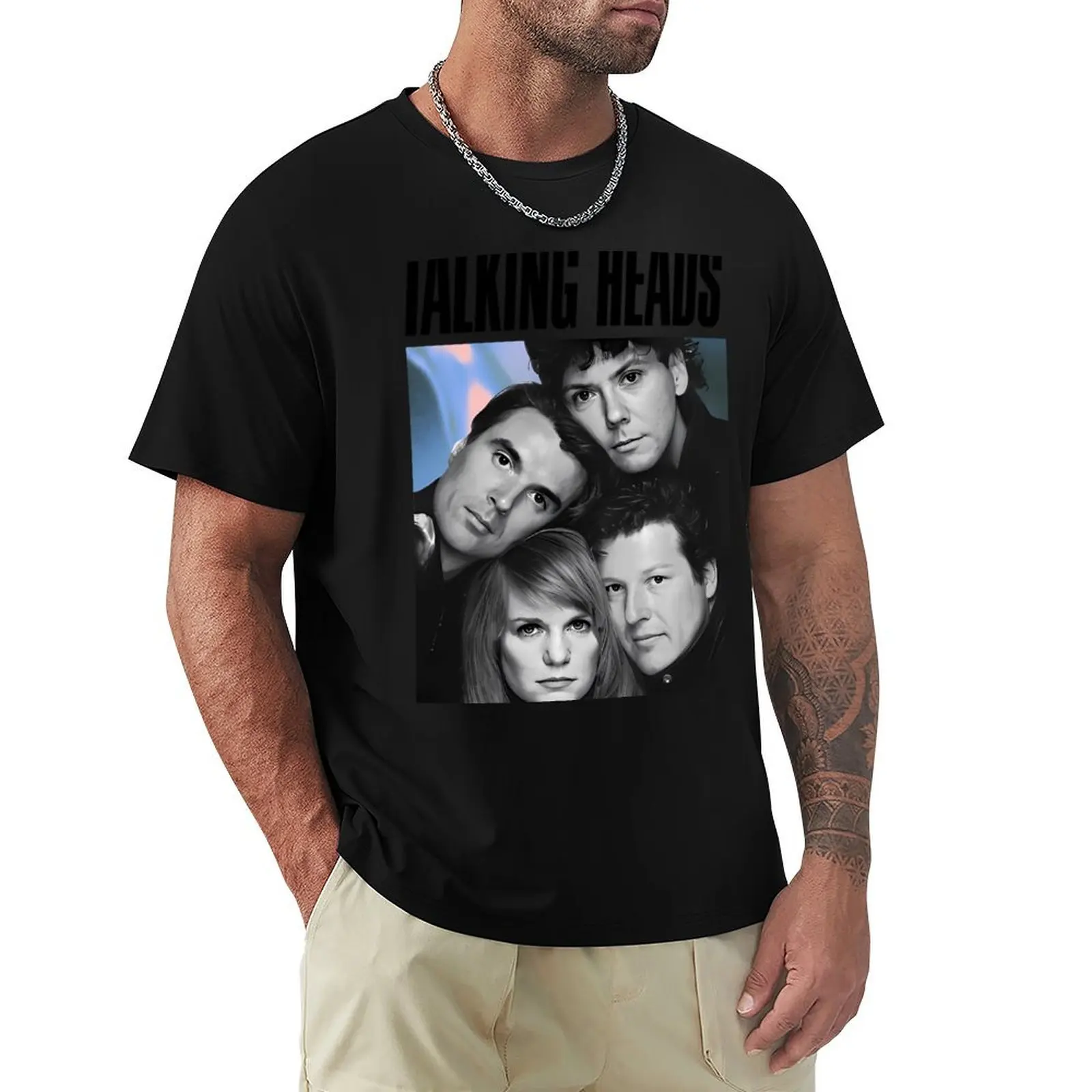 

Vintage Talking Heads T-Shirt Durable Work Wear T-Shirt