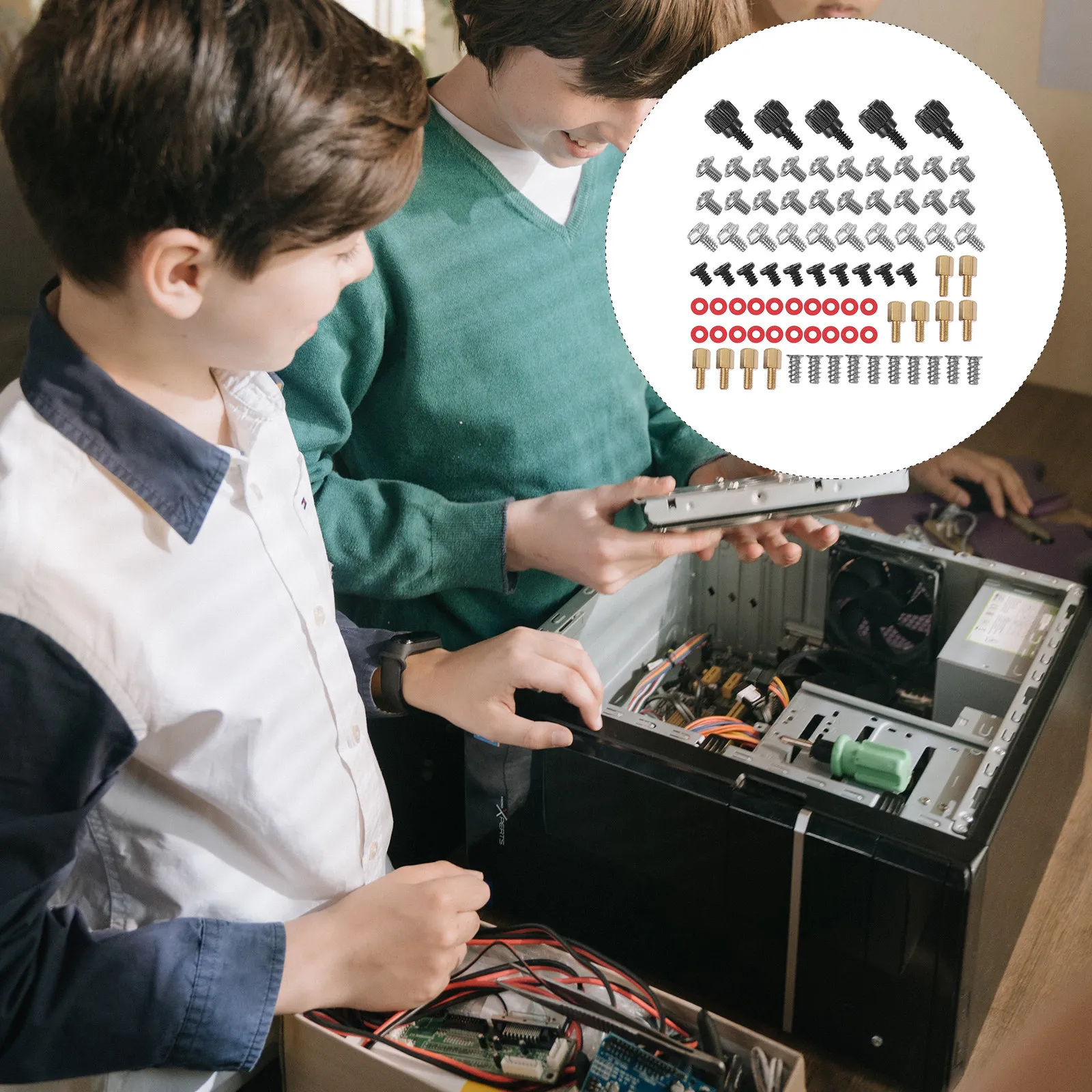 1Set Premium Electronic Screw Set for 25Inch SSD Hard Drives Pc DIY Laptop Repair Sturdy Computer Chassis Fixing Screws Kit