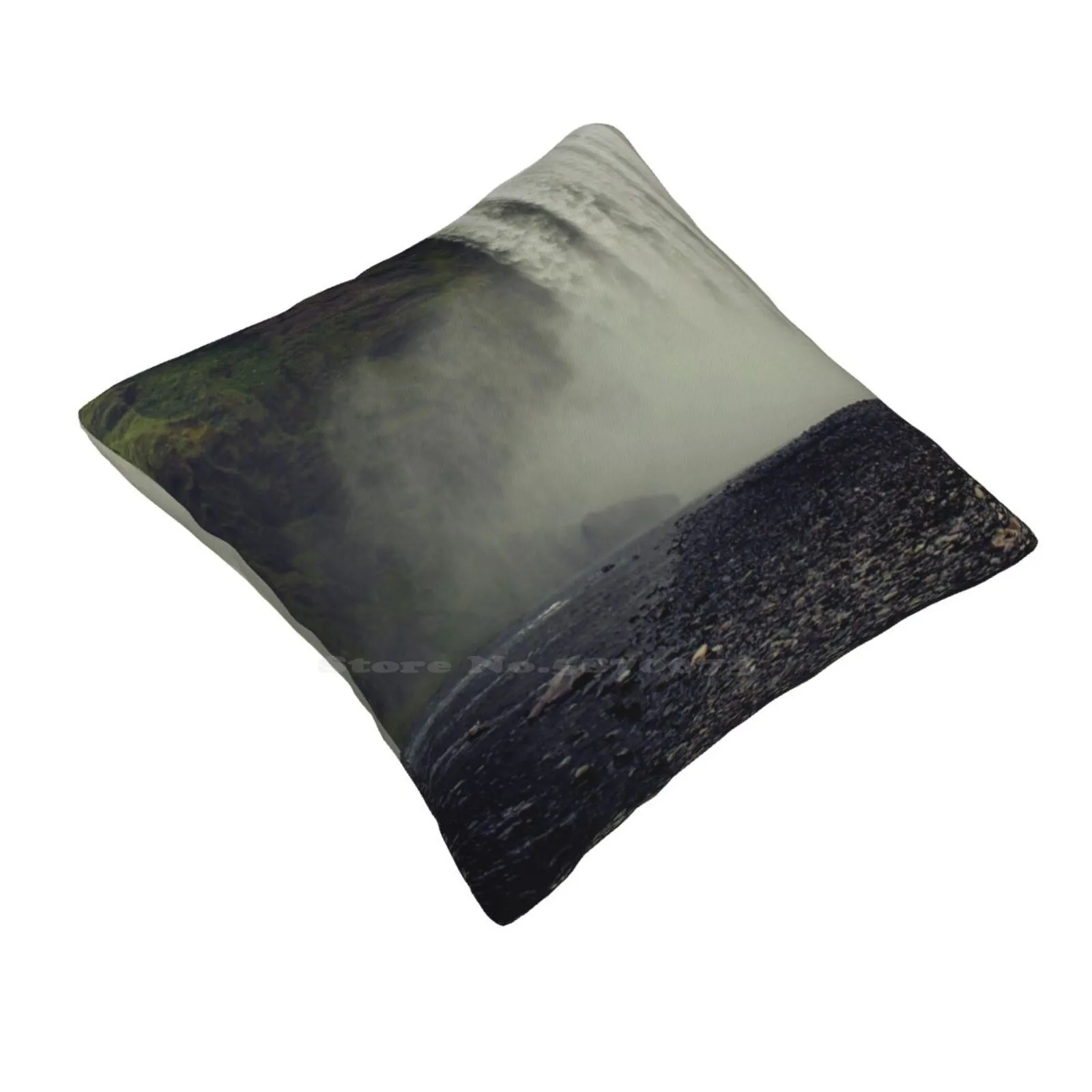 Skogafoss Fashion Sofa Throw Pillow Cover Pillowcase Skogafoss Iceland Nature Waterfalls Cascade Waterscape Attractions Explore