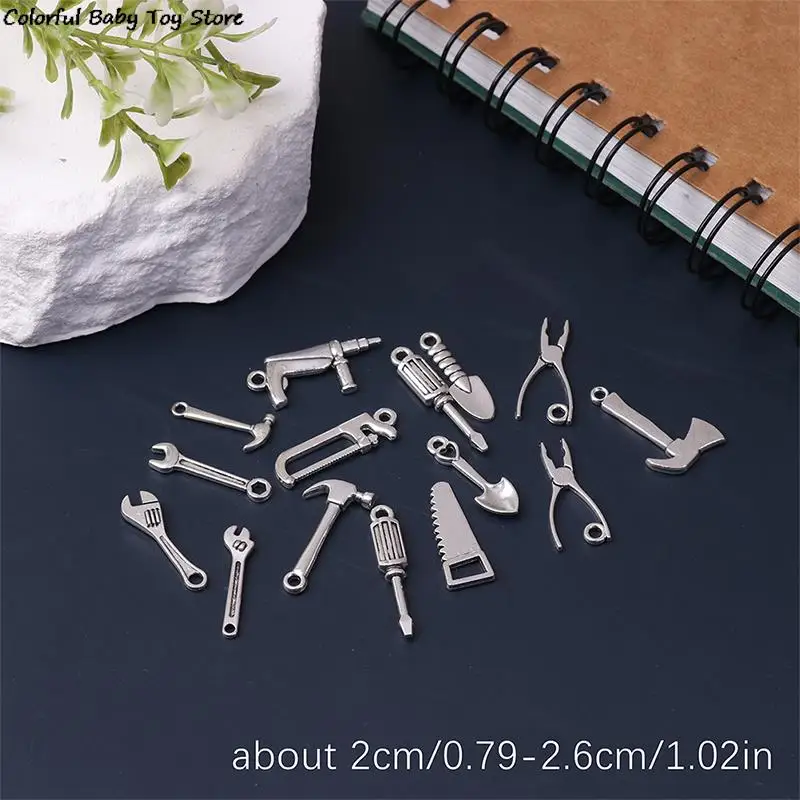 

15pcs/set Dollhouse Miniature Repair Kits Accessories Hammer Scissors Furniture Decoration Phone Case Material