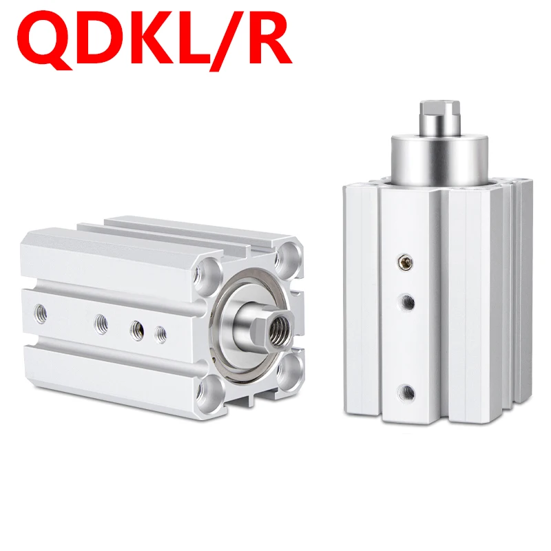 

QDKL QDKR20 25 32 40mm Bore Horizonatal Rotary Clamp Cylinder Pneumatic Air Cylinder 5mm Stroke Piston