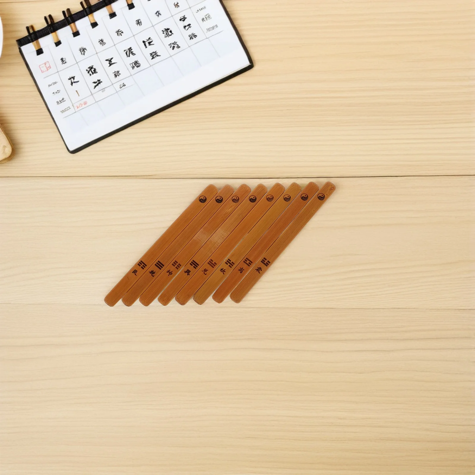 

16Pcs Bamboo Divination Sticks Chinese Fortune Telling Props Traditional Crafted Smooth Portable for Temples Shrines Collectors