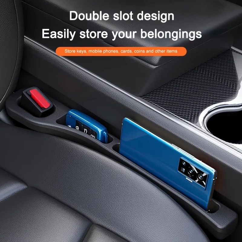 1pcs/1 Pair Universal Car Seat Gap Plug Strip Side Seam Car Gap Filler Leak Proof Seat Gap Storage Organizer Interior Decoration