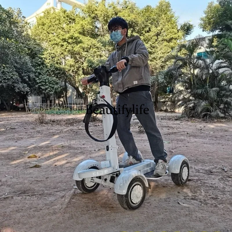 A172 four-wheel golf cart double drive 1000w folding adult outdoor off-road transportation electric scooter