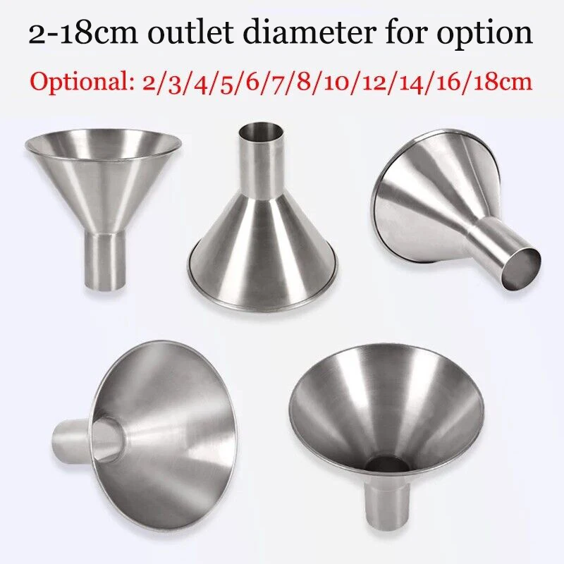 Stainless Steel Feeding Hopper with Support Stand Vacuum Bag Sub-Packing Funnel Manual Filling Funnel