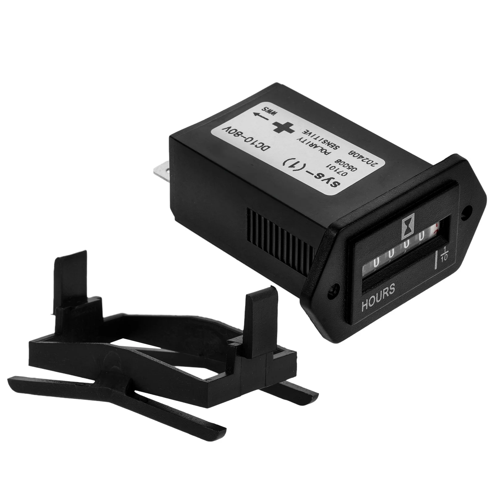 

Industrial -80V Hour Meter Wide Voltage Range Precise Timing Easy Installation for Tractors Trucks Engineering Vehicles