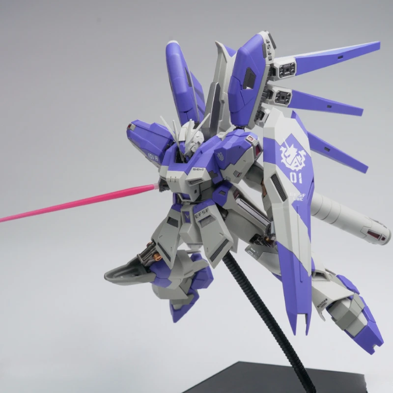 HGUC 1/144 Rx-93-Nu2 Hi-Nu GPB Verion Modelo de montagem colecionável Anime Kits de robô de plástico Figuras Brinquedos Decoração de mesa Presentes