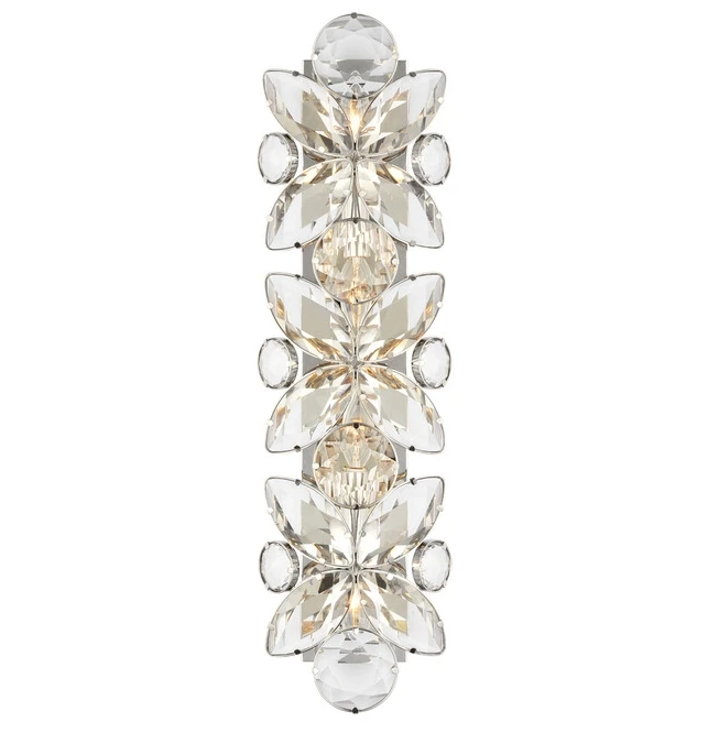 

Luxury New Design Clear Crystal Wall Light Jewelry Butterfly Bedroom Corridor Decorative Flower Crystal Wall Sconces