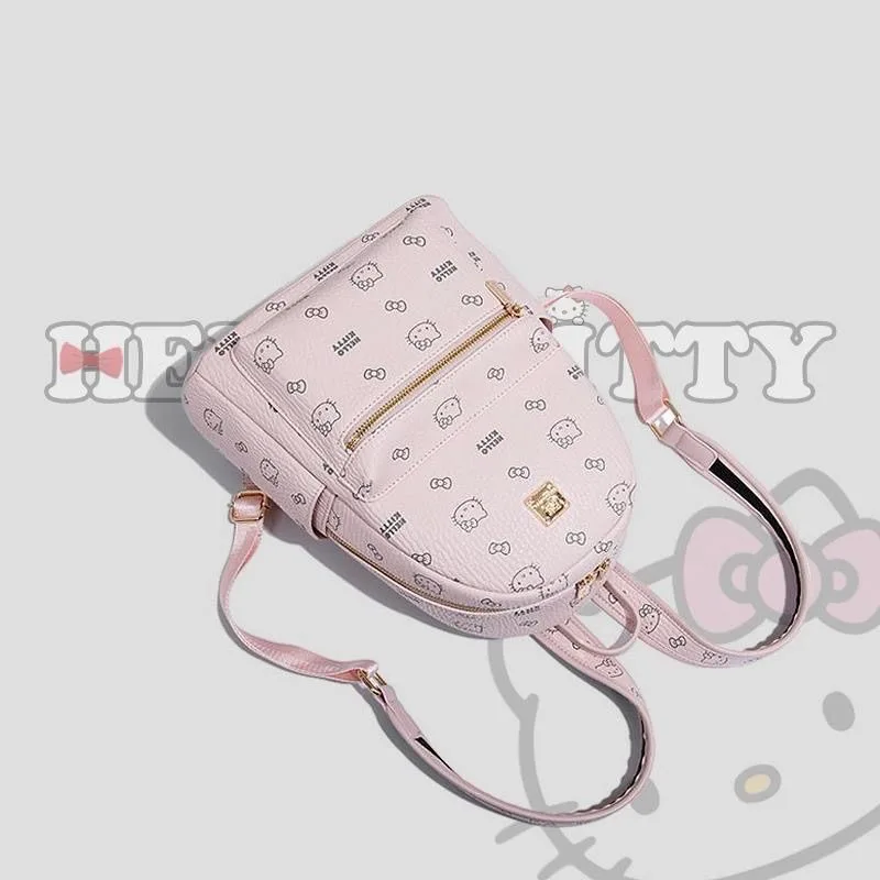 Mochila de viaje de dibujos animados Hellokitty 2025, nueva mochila de viaje para estudiantes de alta moda, mochila diaria de gran capacidad