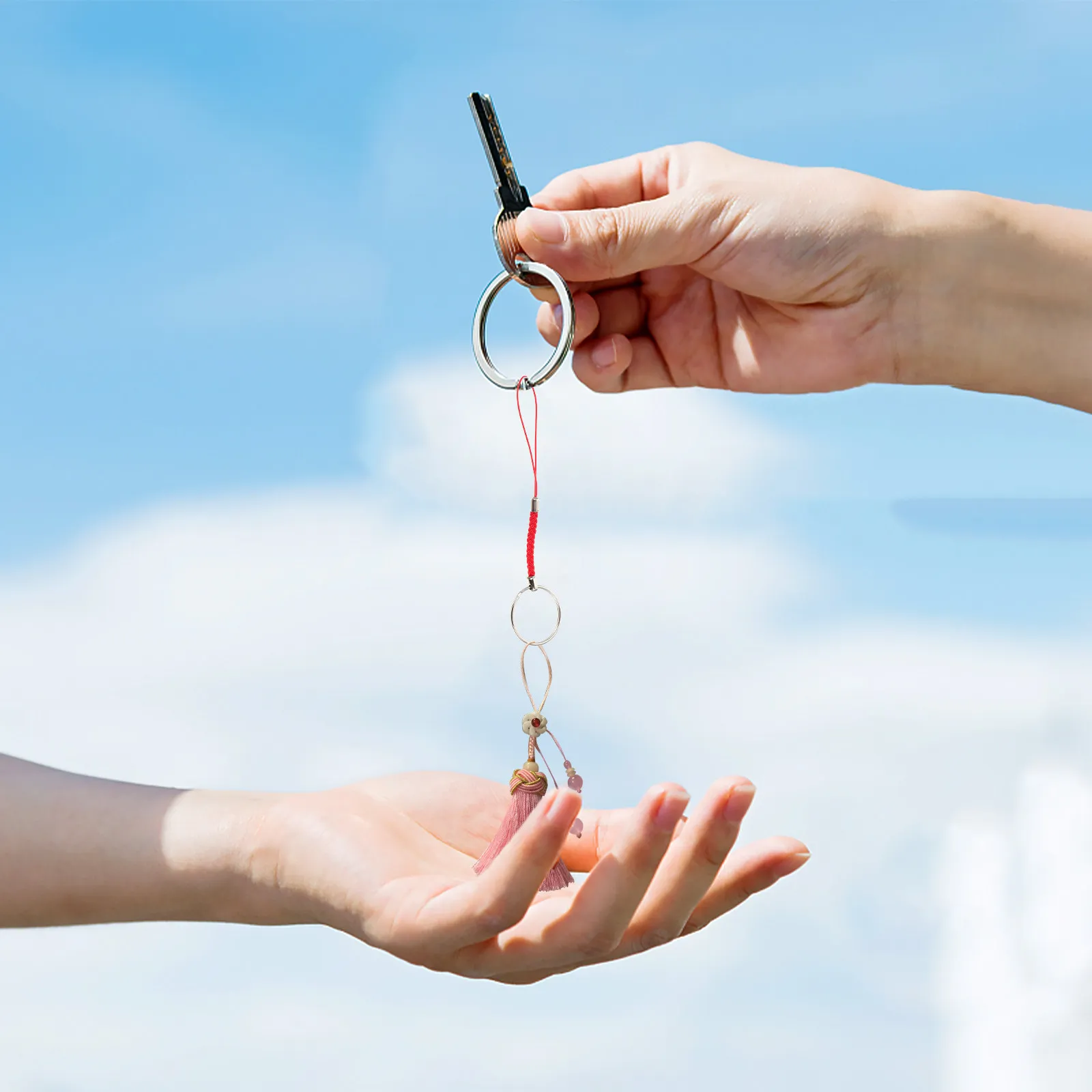 

50Pcs Handmade Keychain Pendants Premium DIY Decorative Charms for Bag Ornament Keyring Craft Material Supply DIY Keychain