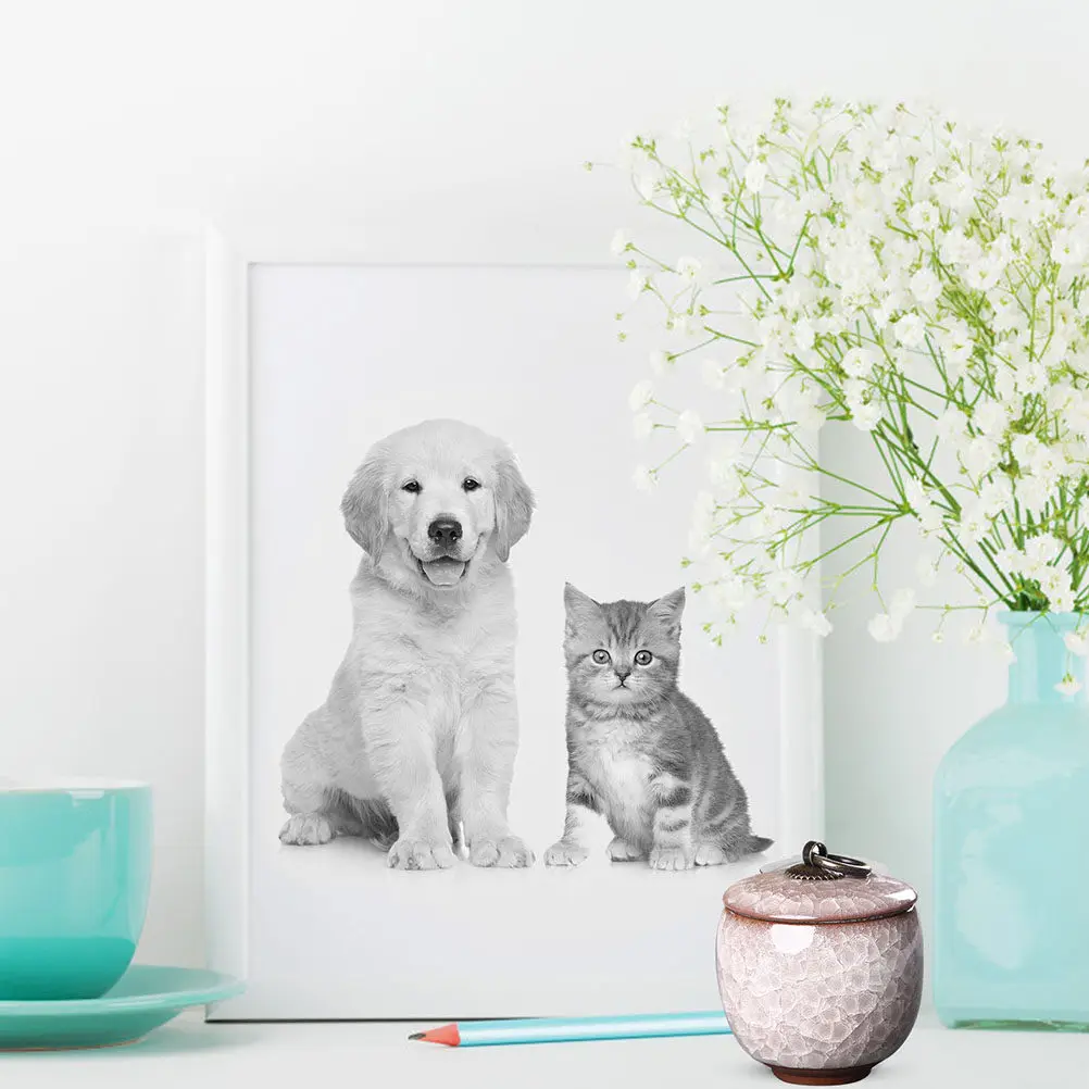 Ceramic Pet Cremation Urn for Ashes – Compact, Durable, Fade-Resistant Keepsake Container for Home or Study