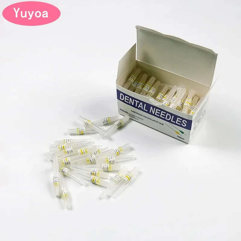 

5 x 100pcs/pack Cartridge Pack Plastic Hub Disposable Dental Needles 27g 30g 12/21/25/32/35/38mm Long/Short Dentist Tools