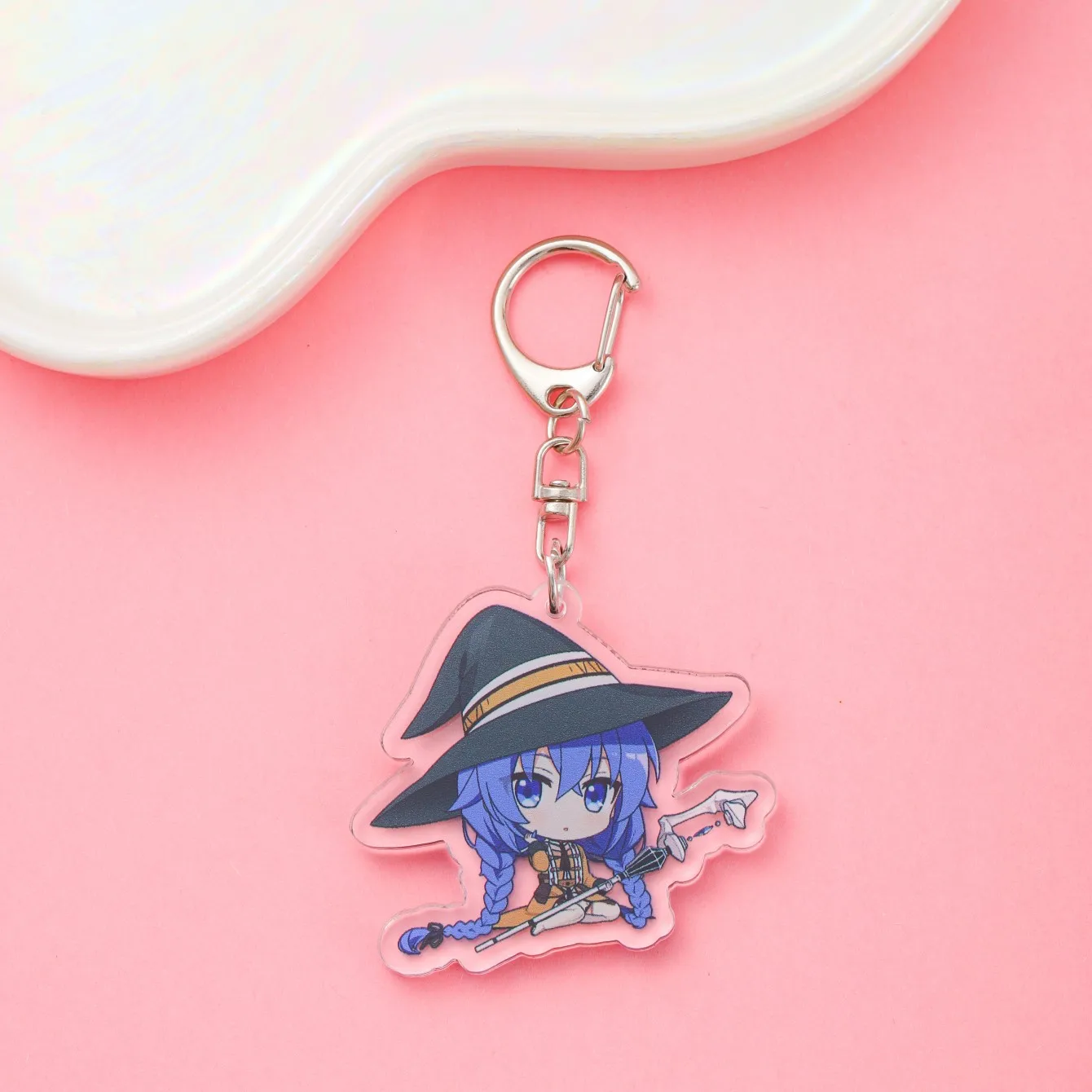 1/11Pcs Anime Figures Mushoku Tensei Acrylic Car Keychain Cute Backpack Pendant Bag Charms Accessories Decoration Holiday Gifts