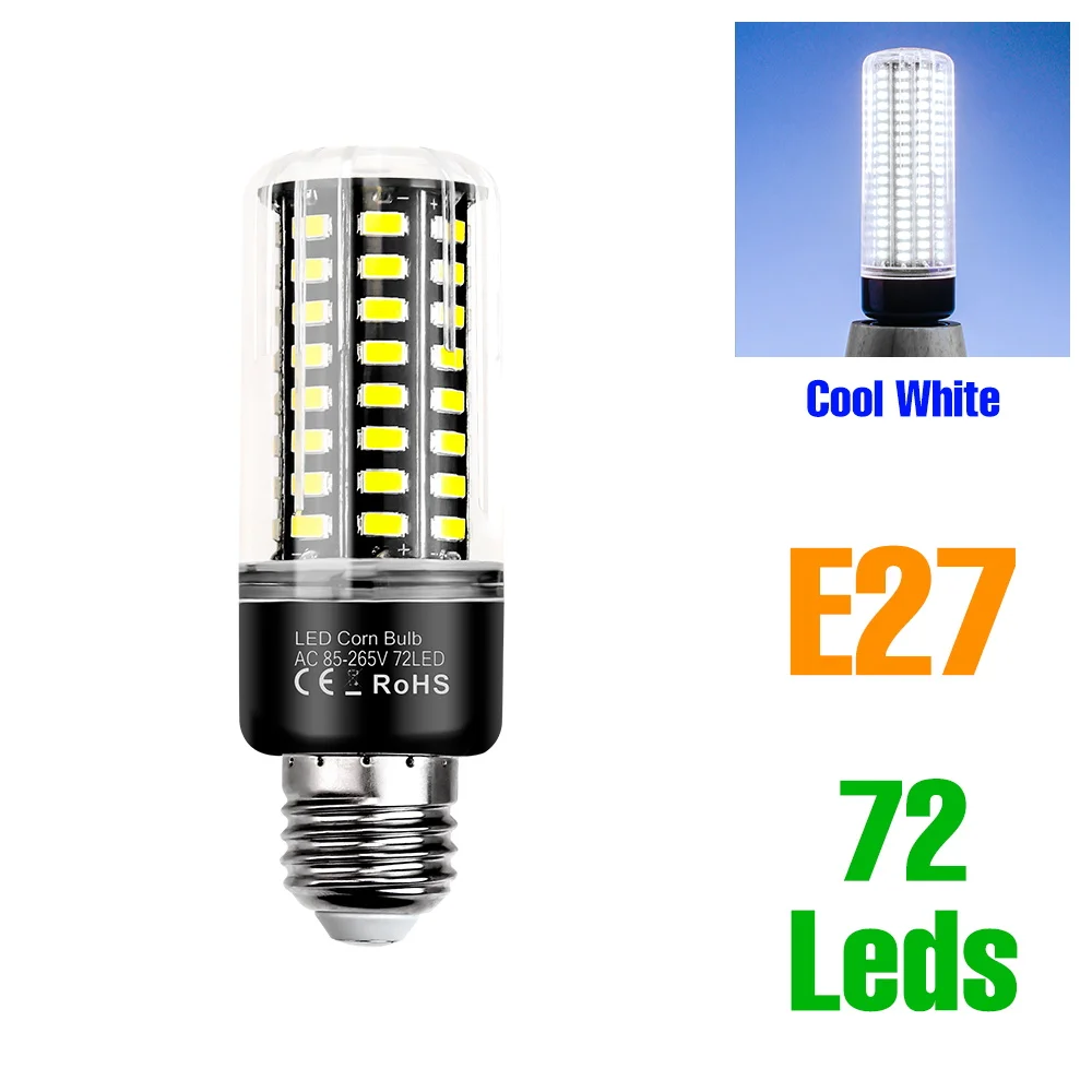 30W LED Maïs Lamp E27/E26 Plafondlamp E14 Lamp AC220V Indoor Kroonluchter Lampen 110V Geen Flikkering Koud/Warm Wit Voor Thuis Slaapkamer