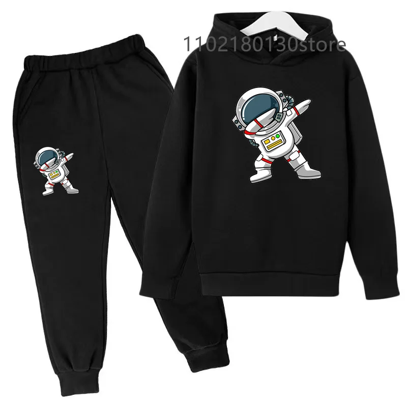 

Kids Clothing Hoodie 3-13Y Gift Graphic Print Top+pants 2P Boys Girls Toddler Outdoor Sweatshirt Casual Trend Sports Jogging Set