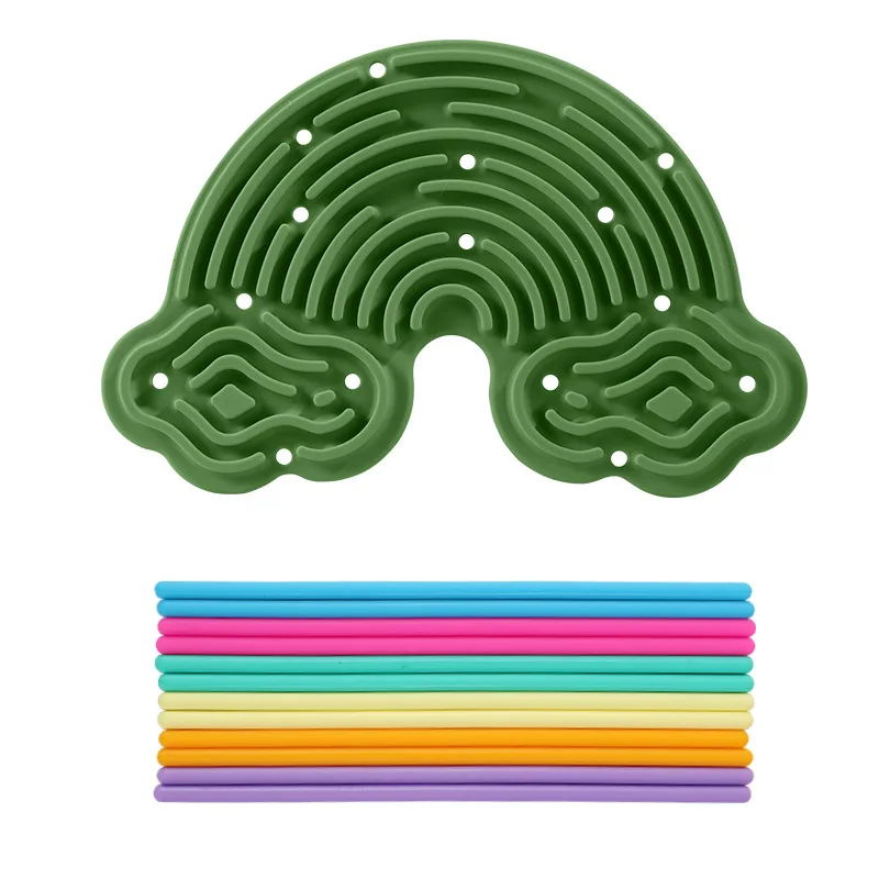 Silikon-Sensorik-Matte zur Stresslinderung, Stressabbau-Spielzeug, Aktivitätsbrett, Puzzle-Spielzeug, Quetsch-Stressabbau-Spielzeug, Fidget-Spielzeug – Detail 13
