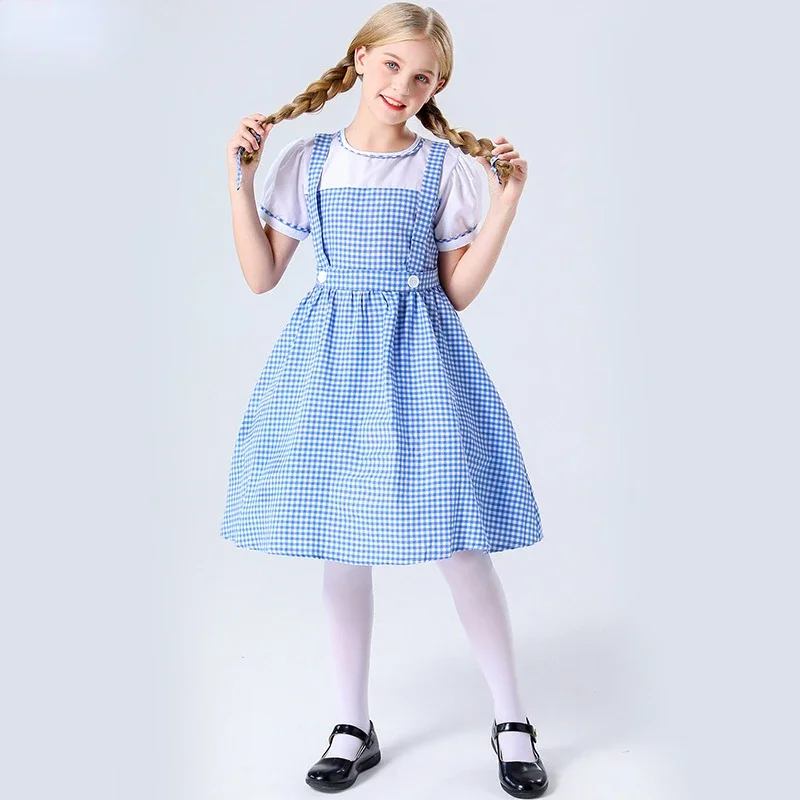 Halloween Party Dress Wizard of Oz Dorothy Alice Princess Dress Maid Dress Party Stage Performance Dress Cosplay Costume Dresses