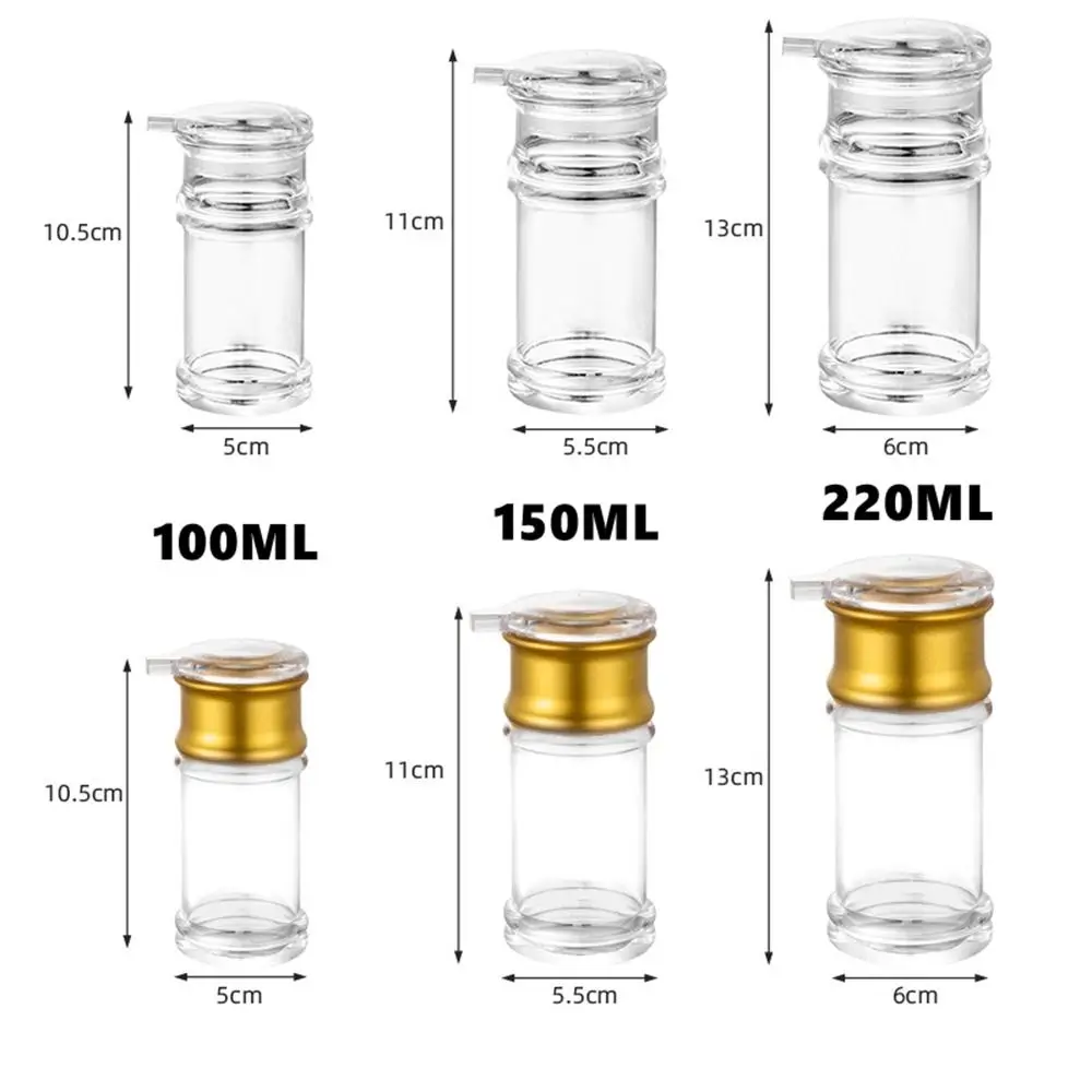 عالية السعة ختم توابل جرة لوازم المطبخ زجاجة زيت الخل جرة زجاجة توابل زجاجة صلصة الصويا