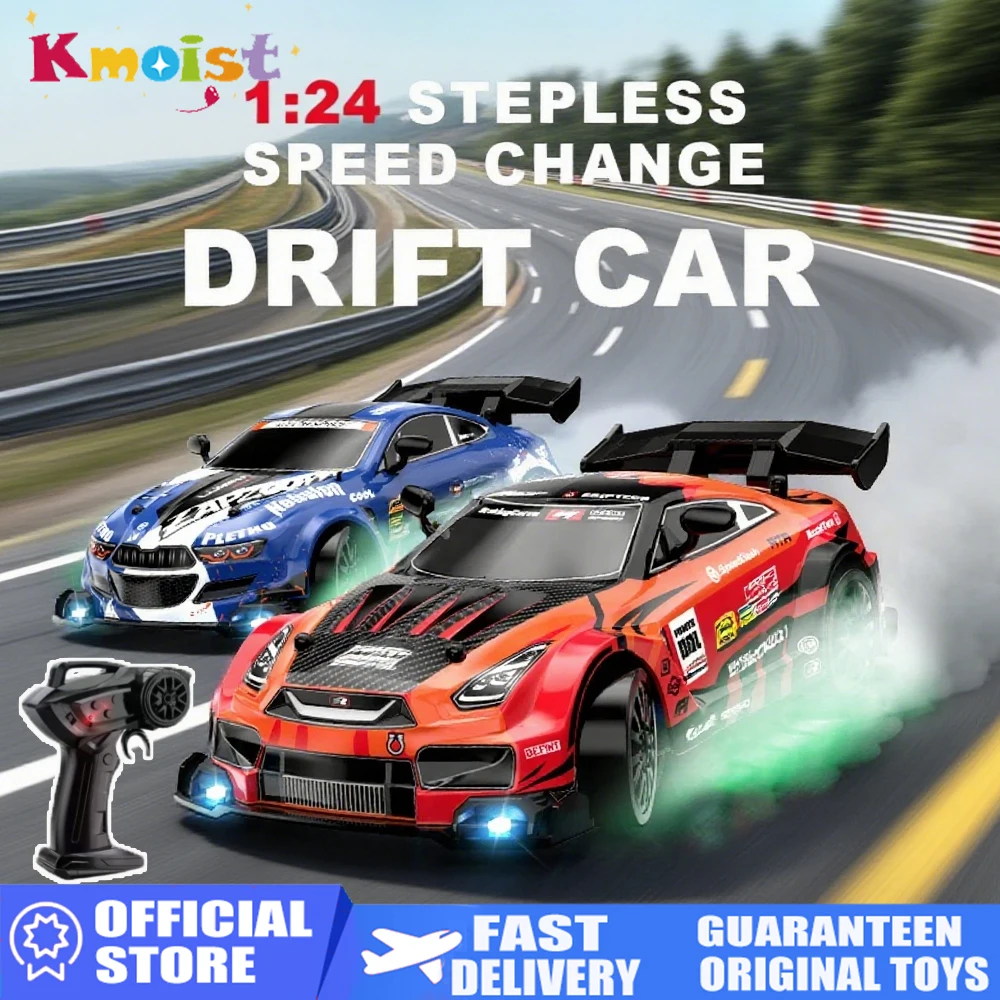 

RC Car High Speed 4WD 1/24 Drift Cars Off-Road LED Lights Electric 2.4G Remote Control Racing Vehicle Toys for Boys Kids Gifts