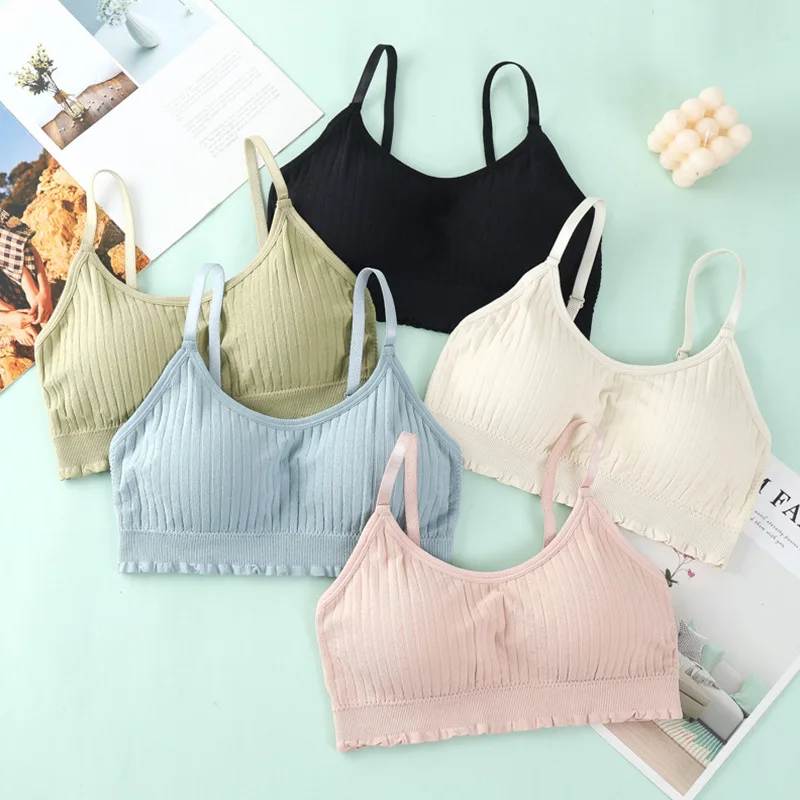 Fitness Tube Top Women Crop Tops Seamless Underwear Female Sports Bra Girls Lingerie White Cropped Comfort Summer Bandeau Top