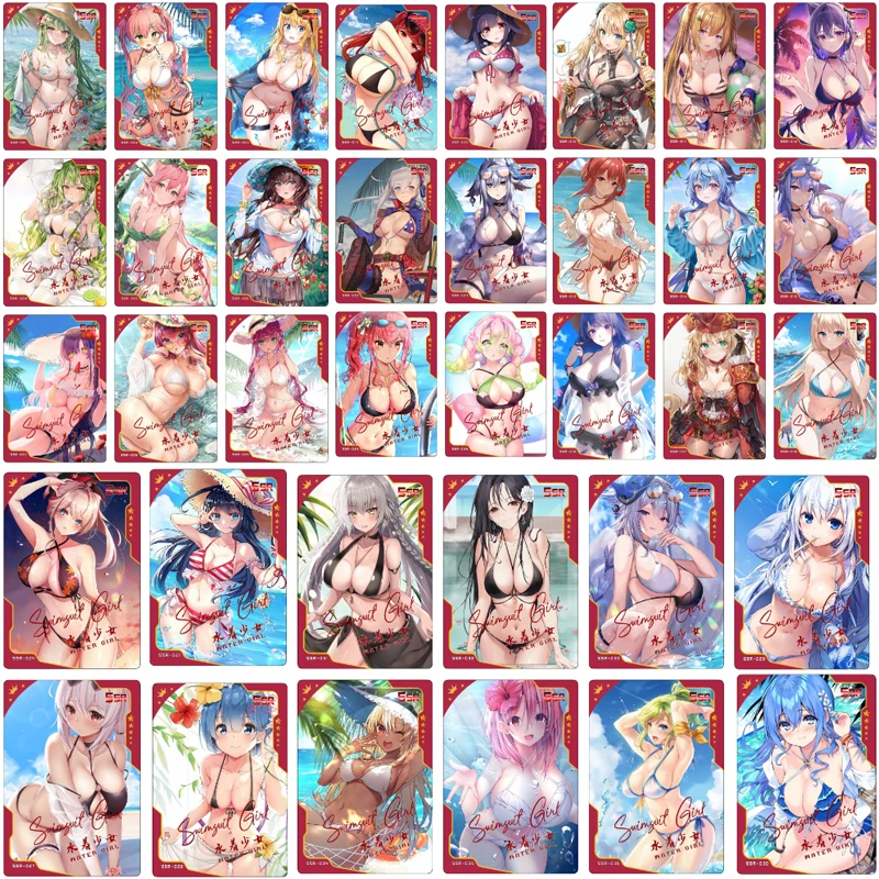 

Goddess Story Ram Ram Genshin Impact Beelzebul Anime Bronzing Collection Flash Card Cartoon Board Game Toy Card Christmas Gift