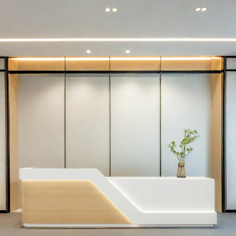 

Hairdressing Counter Salon Reception Desk Beauty Storage Minimalist Furniture Aesthetic Center Decor Schreibtisch Luxurious