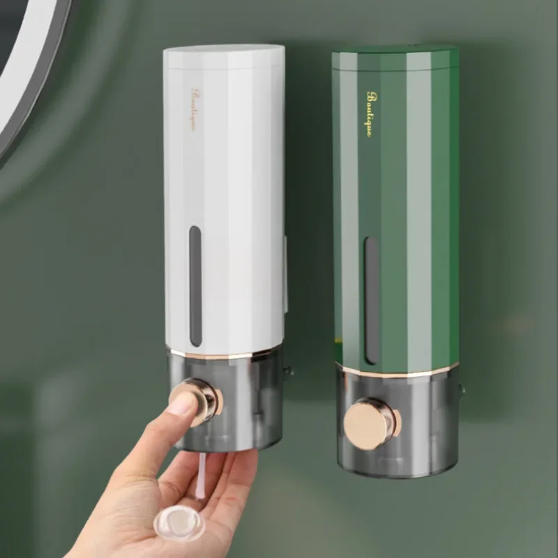The latest model of 2025 Manual Wall Mounted Bathroom Liquid Soap Dispenser Washing Hand Sanitizer Family Hotel Shower Gel Bathr