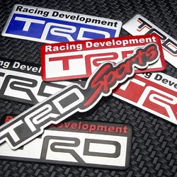 car aluminum sticker Badge Body Fender Trunk Emblem Auto Racing Development Accessory Decoration Decal Styling For toyota TRD