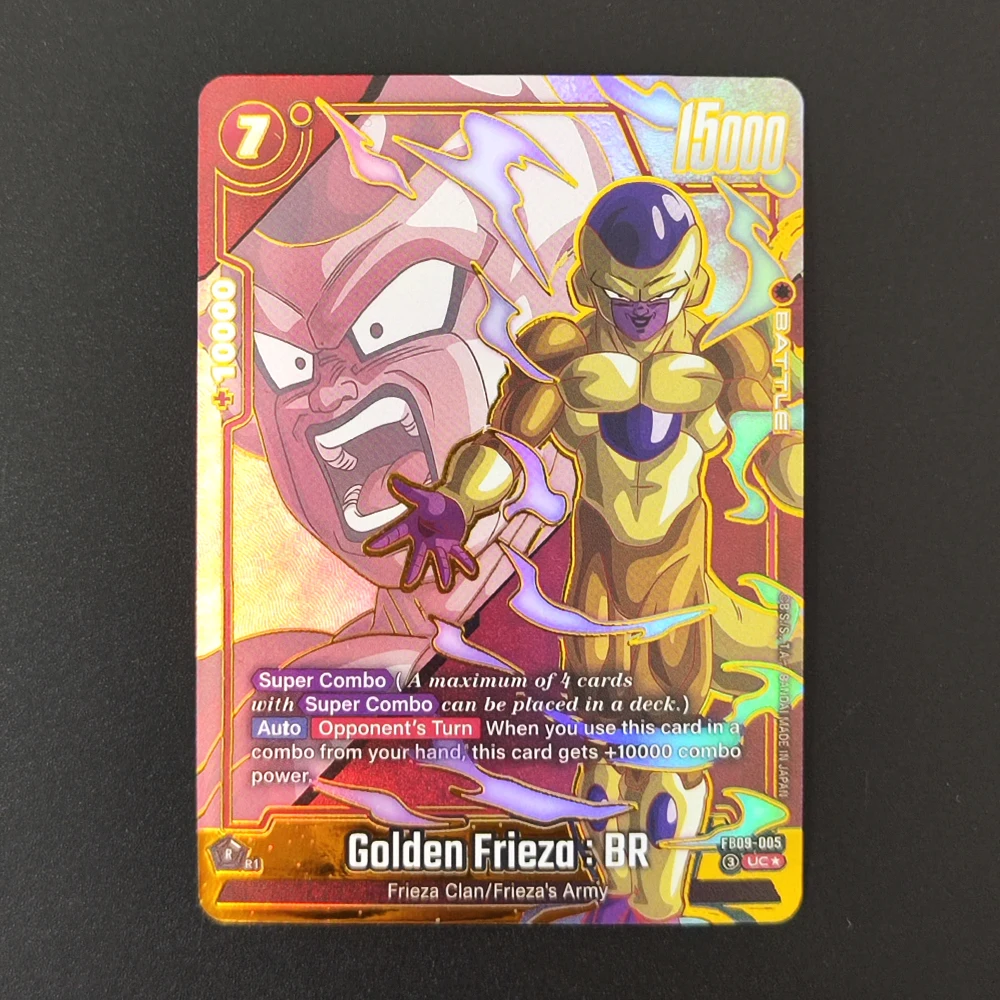 DIY Proxy Dragon Ball English Android 17 Pan SH Trunks GT Golden Frieza BR Paikuhan FB09 Alternate Art Game Collection Card Toy view 2
