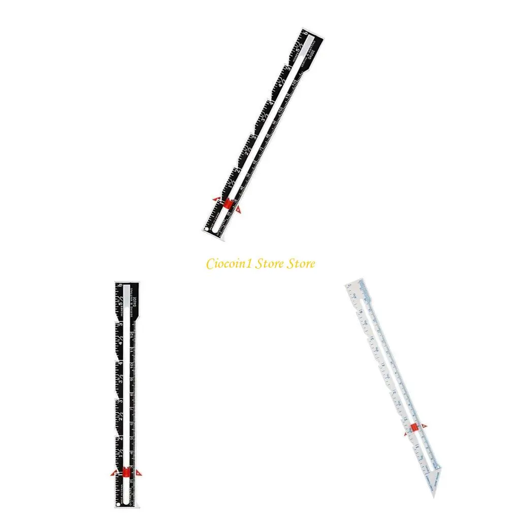 

A3PC Multifunctional Sewing Ruler Fabric Quilting Ruler Tailor Ruler Sewing Accessory