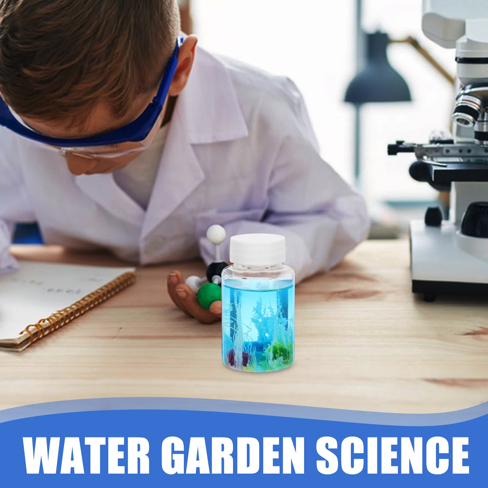 4セット ステムクリスタル育成キット 子供用水耕栽培教育科学実験 カラフルストーンDIY ステム科学セット