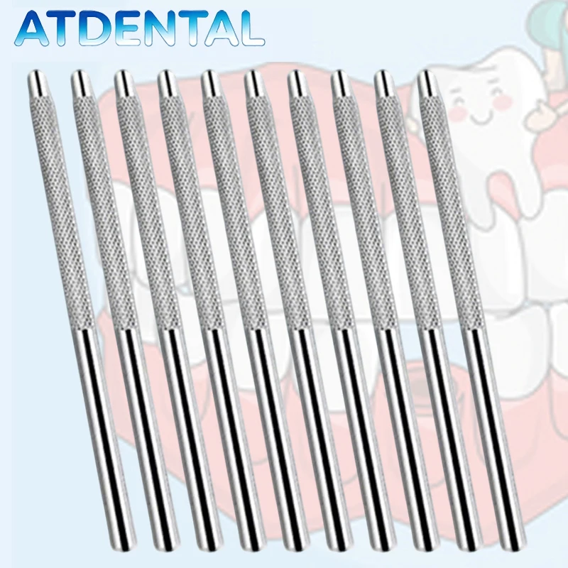 20pcs Oral Mouth Mirror Handle Reflector Odontoscope Detachable Checking Handle Dental Tool