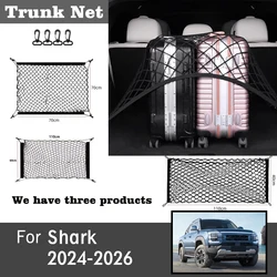 Car Trunk Storage Net For BYD Shark 2024 2025 2026 Accesorios Trunk Organizer Nets Mesh Auto Organizer Pocket Stowing Tidying