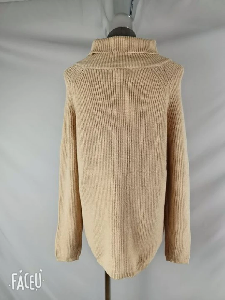 Women Sweater Pullover Female Knitting Overszie Sweaters Long Sleeve Girls Loose Elegant Knitted Thick Outerwear Traf Pull