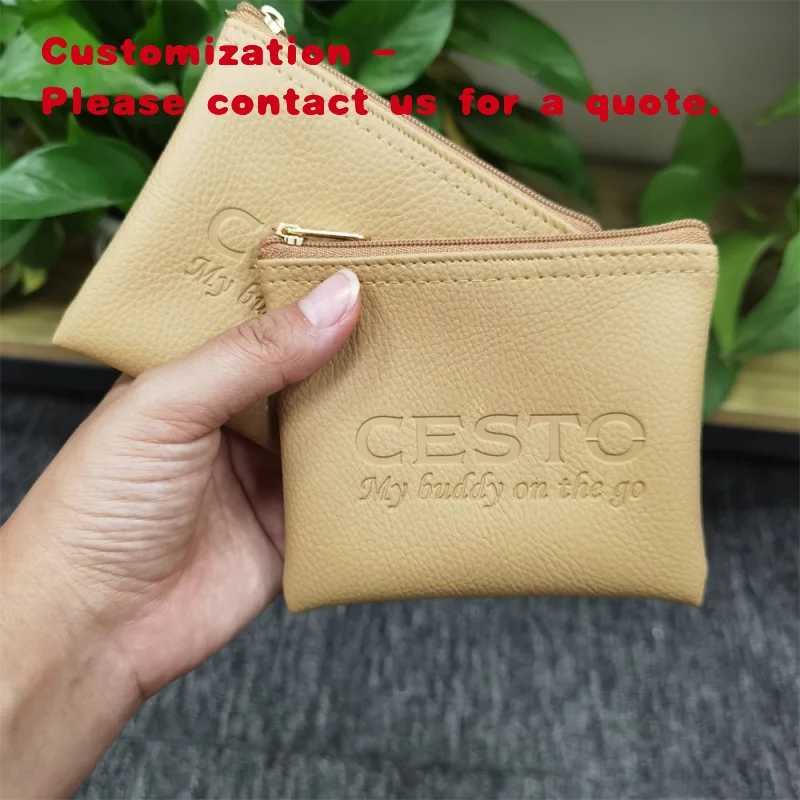 custom.Chuanghua Brown PU Leather Travel Makeup Toiletry Bag Zipper Wash Bag Women