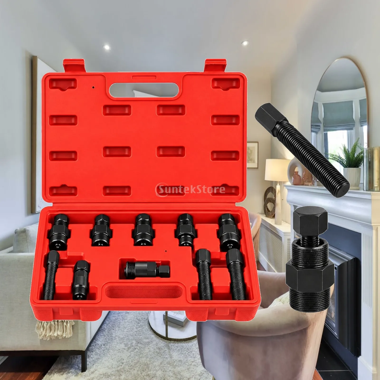 Heavy Duty Motorcycle Rotor Puller with 45 Steel Construction Flywheel Separator for Workshop Tool Kit