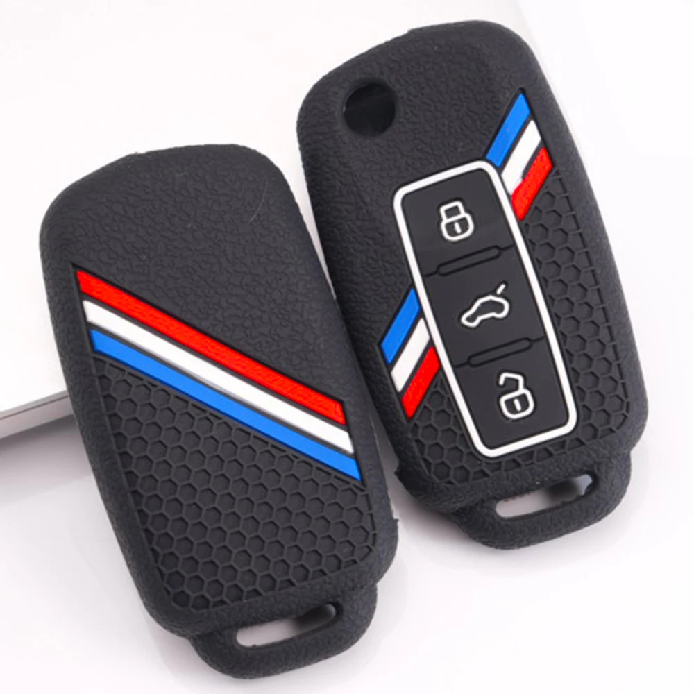 Key Fob Case For Volkswagen Golf Polo Passat Magotan Tiguan Sagitar Bora Lavida Lamando CC Arteon T-Roc T-Cross Teramont
