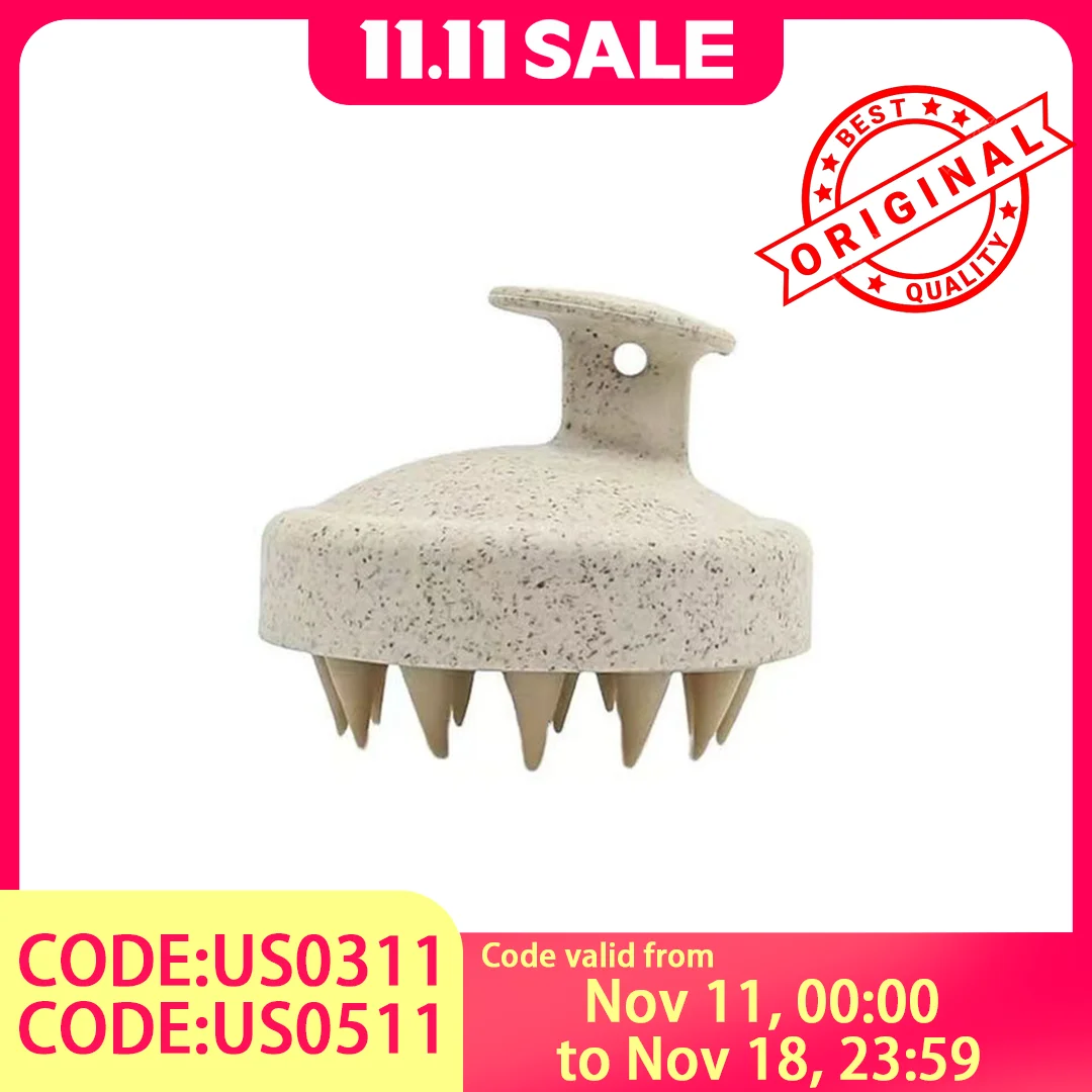 1pc Silicone Shampoo Brush Body Massage Brush Bath Shower Brush Salon Hairdressing Tool Scalp Massage Comb Hair Washing Comb