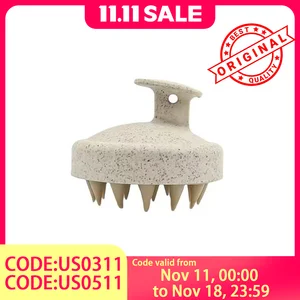 1pc Silicone Shampoo Brush Body Massage Brush Bath Shower Brush Salon Hairdressing Tool Scalp Massage Comb Hair Washing Comb