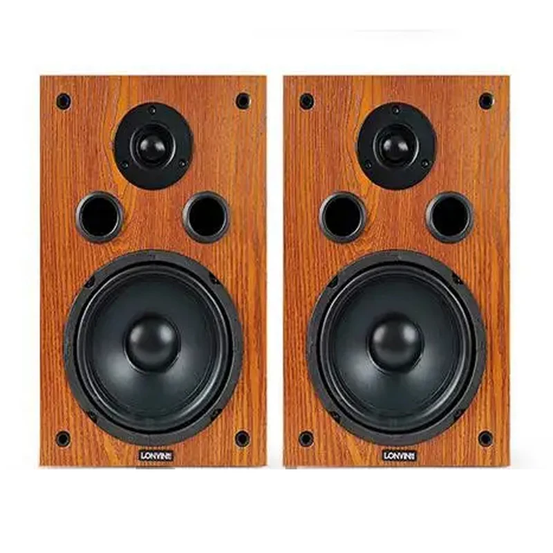 6.5 Inch Desktop Two-Way Speaker 200W High Power HiFi Audio Speaker Passive Bookshelf Surround Home Theater Speaker Sound Box