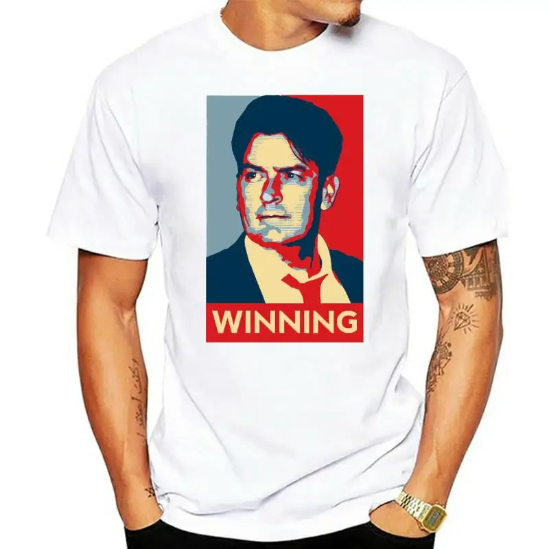 Charlie Sheen Winning White, Custom Made T-Shirt 2Xl 32Xl Tee Shirt