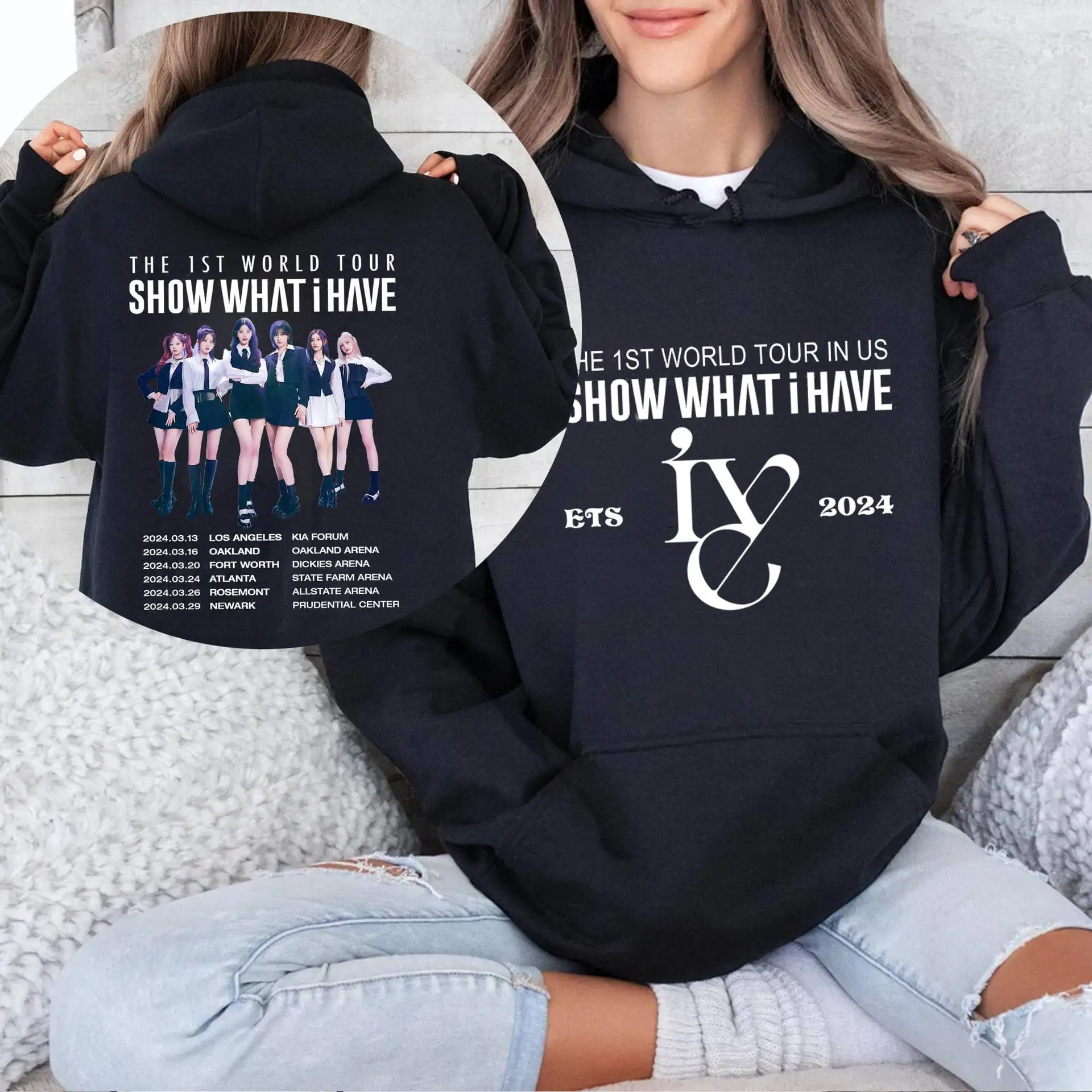 IVE World Tour Show What I Have Hoodies Women Men Autumn Loose Sweatshirt Kpop Streetwear Hoodie Korean Fashion Popular Clothes