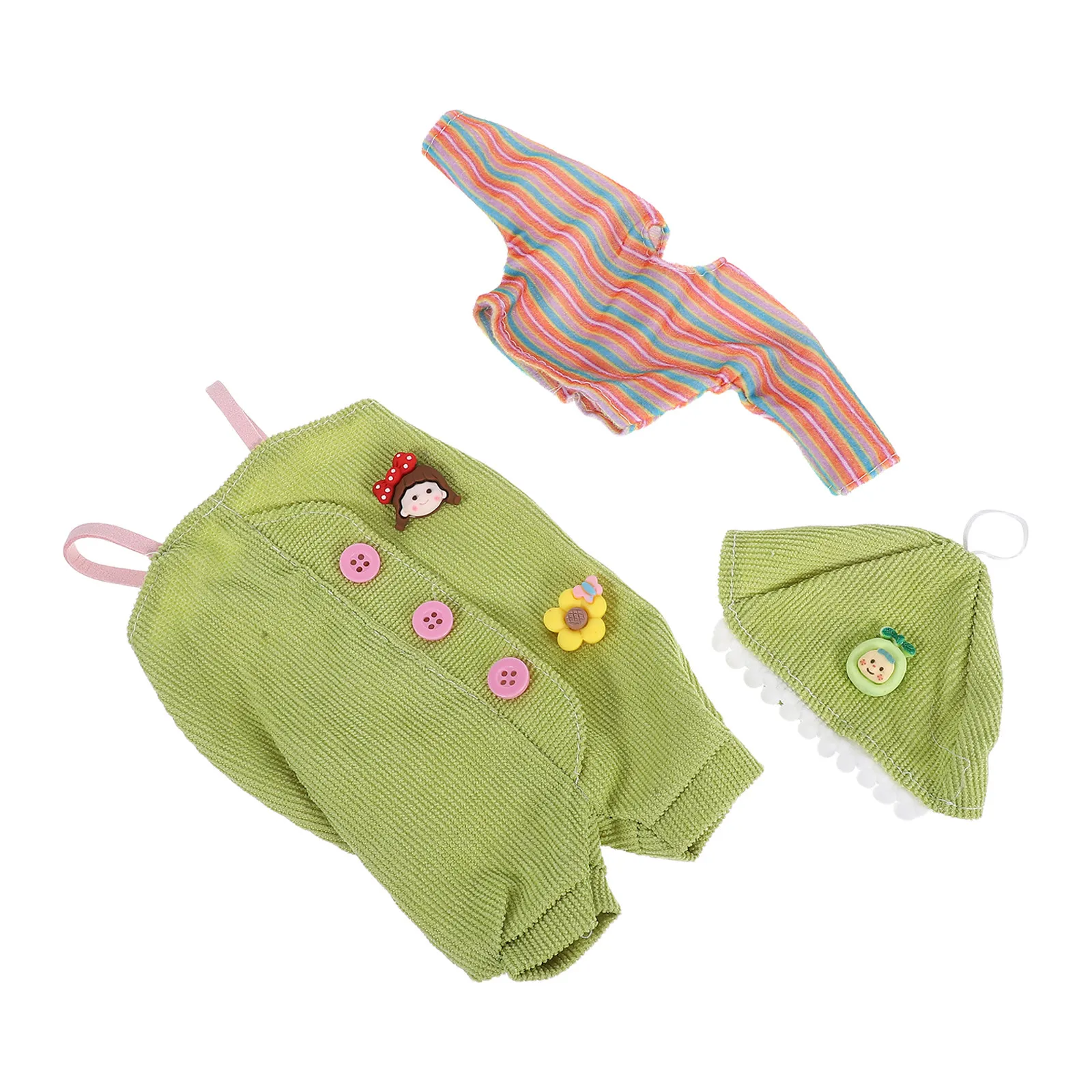 

Комплект одежды для BJD кукол 30 см: школьный стиль, комбинезон, шляпа, милый модный наряд для фотосессий, для девочек и мальчиков