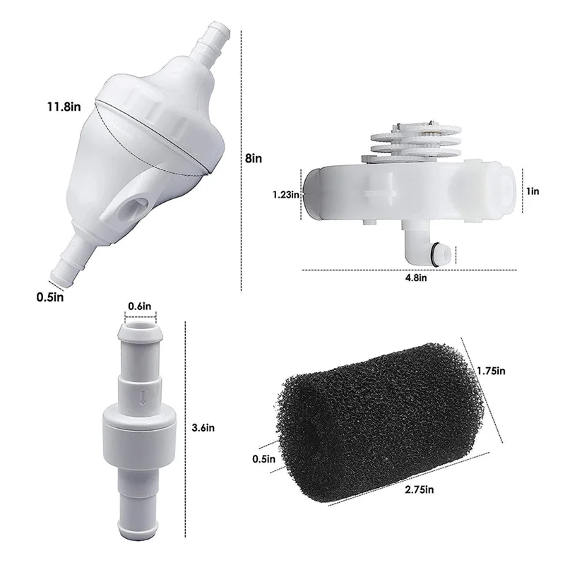 ABCL Pool - Improved G52 Replacement Parts For Pool Cleaner Plastic Hose Nut Fittings Compatible With For 280 180 3900 Reinbody