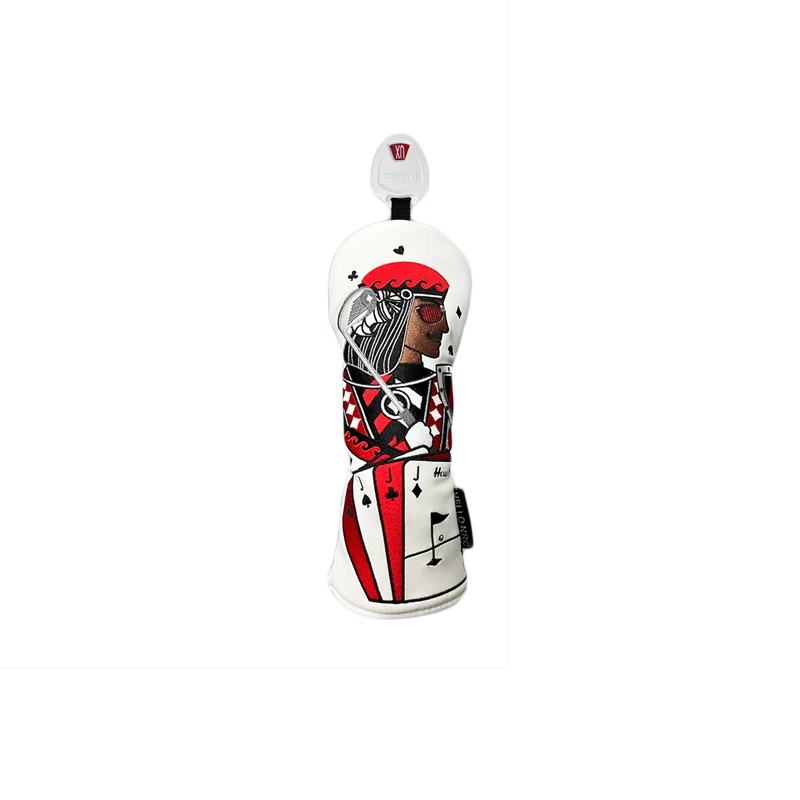 1 pc NRC poker Style Golf Headcover for Driver fairway and UT Cover, Embroidered Golf Club Headcover,Waterproof Protector