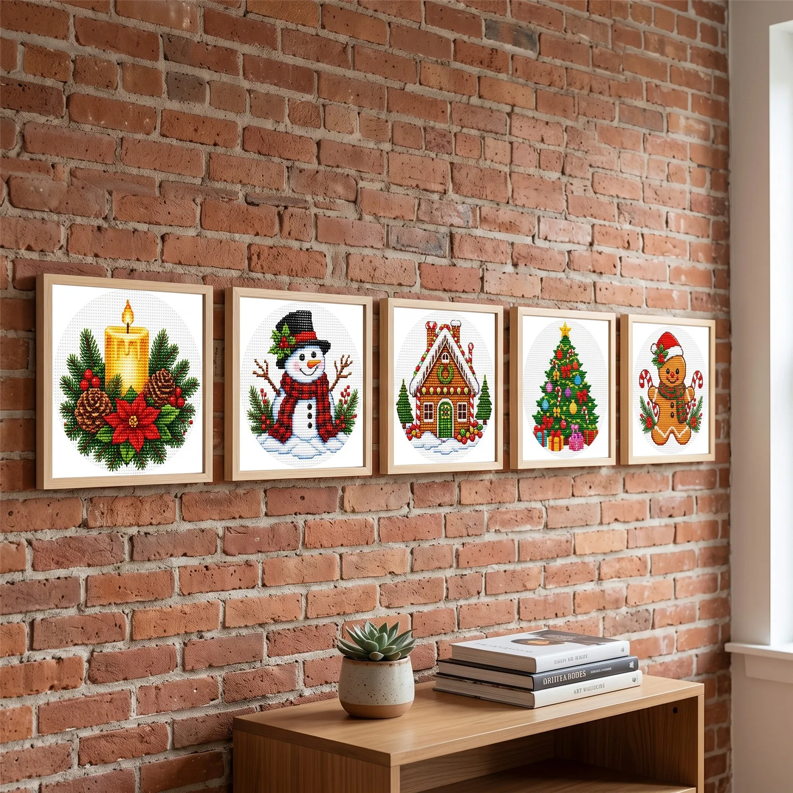 Cross Stitch Stamped Kits Beginners - Kit de bordado para principiantes, 26x26