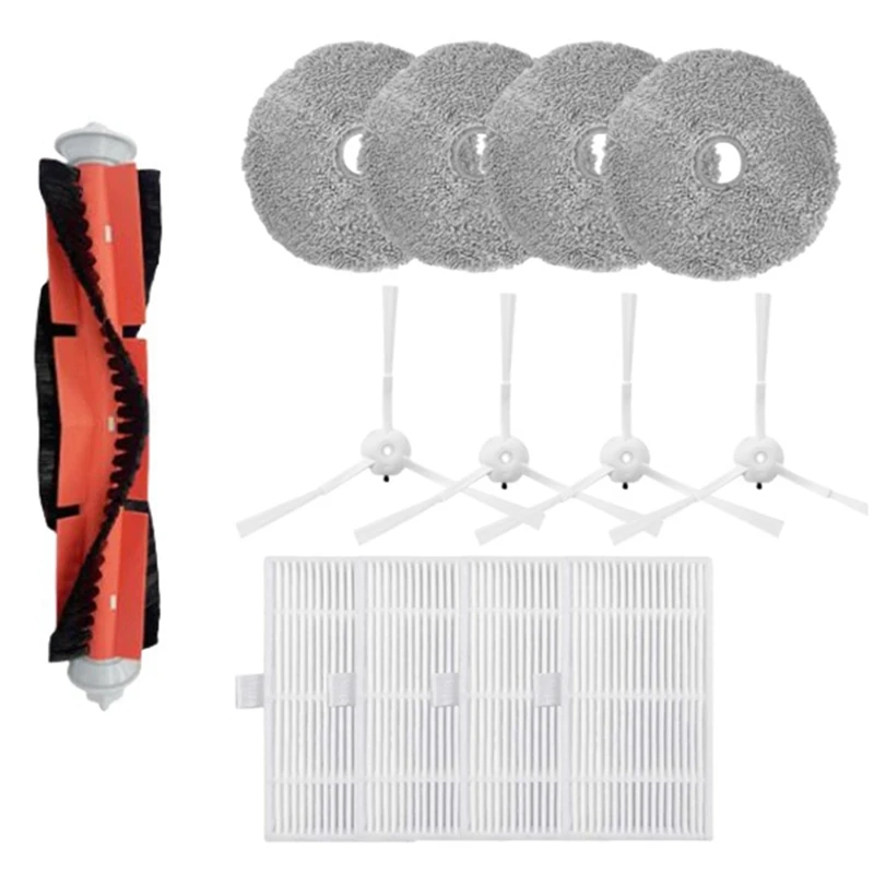 

T83C-Suitable For Lydsto W2 Sweeping Robot Accessories Main Brush Side Brush Filter Filter Rag Dust Bag Accessories