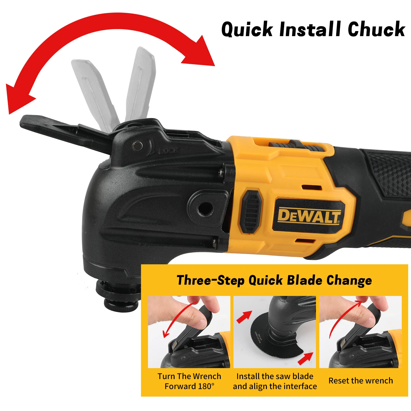 

Dewalt New Quick release Brushless Oscillating tool Multi functional tool Renovator Electric trimmer for Dewalt 20V Battery